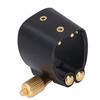 Black Color Alto Saxophone Accessories Leather And Metal Alto Sax Ligature  For Alto Saxophone