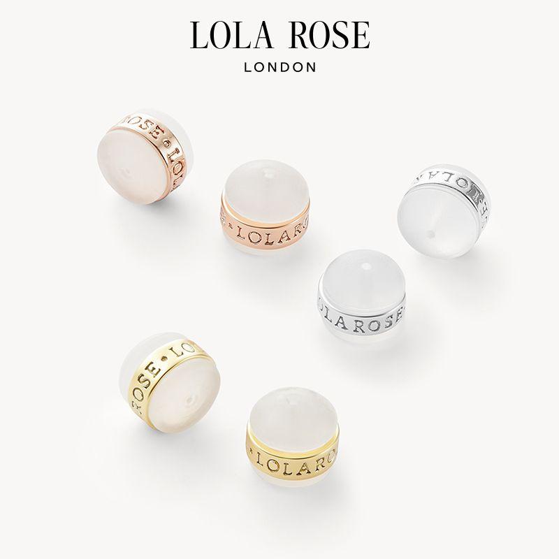 

Lola Rose Rolla Rose Earplug Anti-Drop Buckle Back Earnut Earnut Cap Head Rubber Stopper Female Birthday Present Champagne Golden Silicone Ear Plug-Round