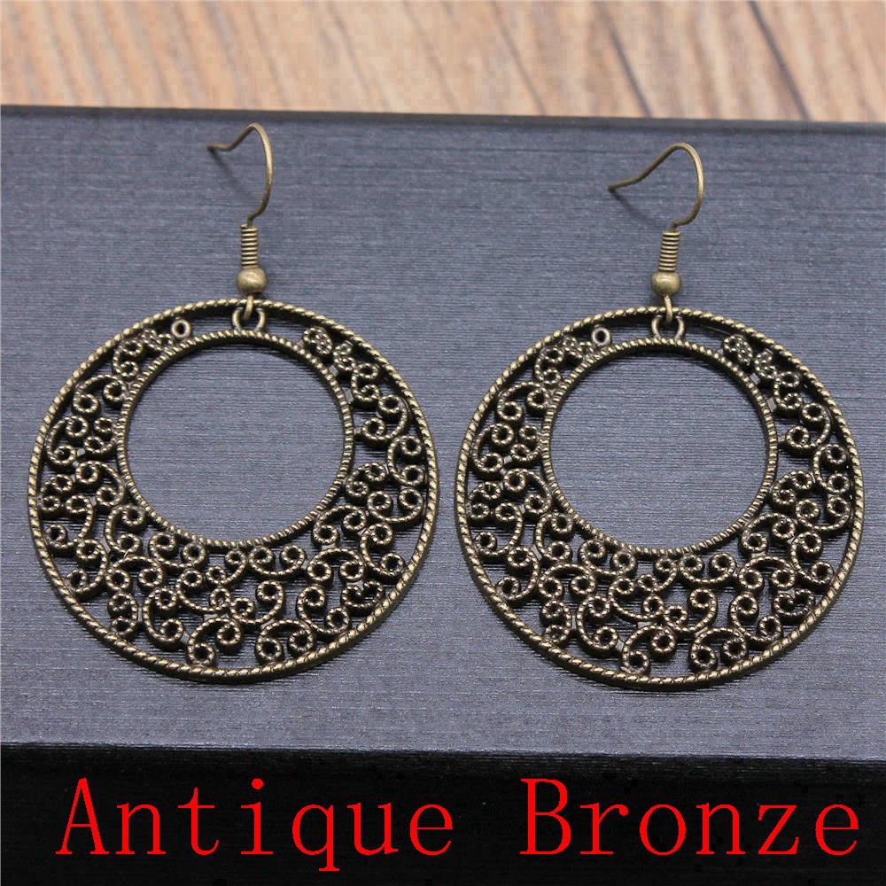 Mandala Pattern Drop Earrings Dangle Drop Earrings For Women Jewelry Making Wholesale