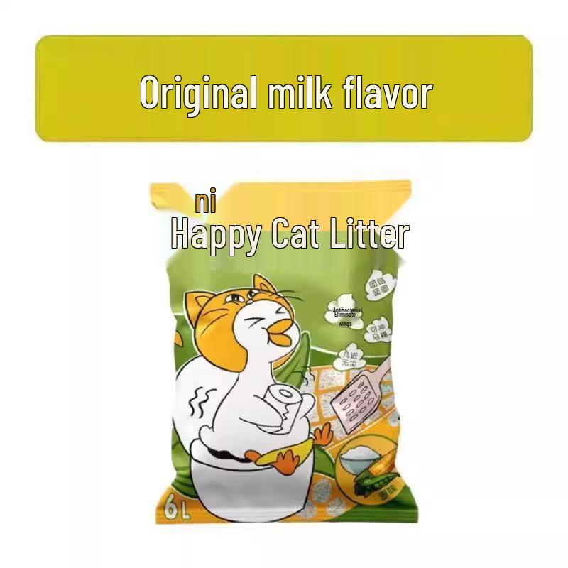 NiYa Deodorierende gemischte Katzenstreu: Tofu & Bentonit, 20 lbs (6 Beutel à 2,5 kg)