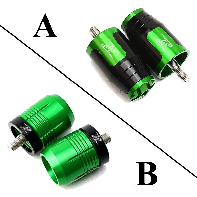 Motorcycle Aluminum Handlebar Handle Bar Ends Anti Vibration Plug for KAWASAKI Z900 Z900RS Z1000/SX Z400 Z750 Z800 Accessories
