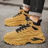 Winter non-slip mountaineering Martin boots thick-soled heightening dad shoes sports and leisure high-top locomotive boots