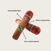 Plush Cigar-Shaped Sound-Making Toy for Teeth Grinding Cleaning Teeth, Tearing and Biting Simulated Pipe Shape, Built-In Clicker