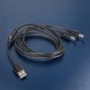 USB To Two 5.5x2.5mm Power Cable 5V3A For Blower Fan Lighting System Security Camera Power Supply Cord