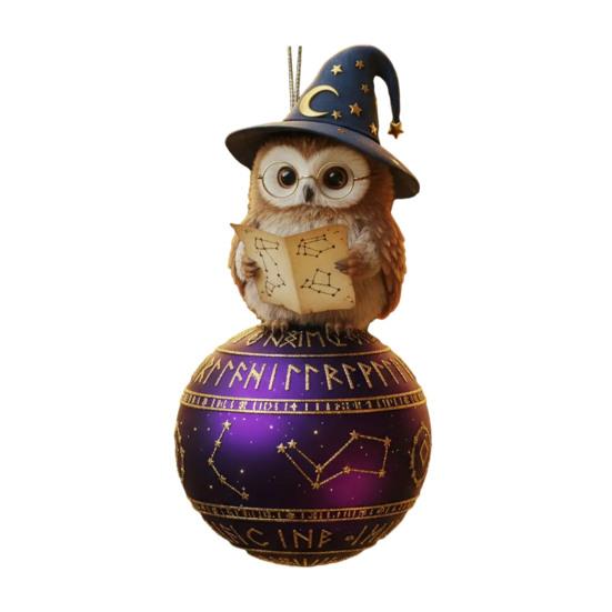 

Рождественское животное украшение 2D акриловое дикое животное на шаре подвесные украшения для зимней рождественской елки домашний декор для вечеринки M