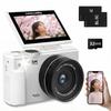 Digital Camera 5K Digital Camera 75MP 5K Recording Function AF Autofocus 18x Digital Zoom Continuous Shooting Selfie Screen Lightweight School Trip