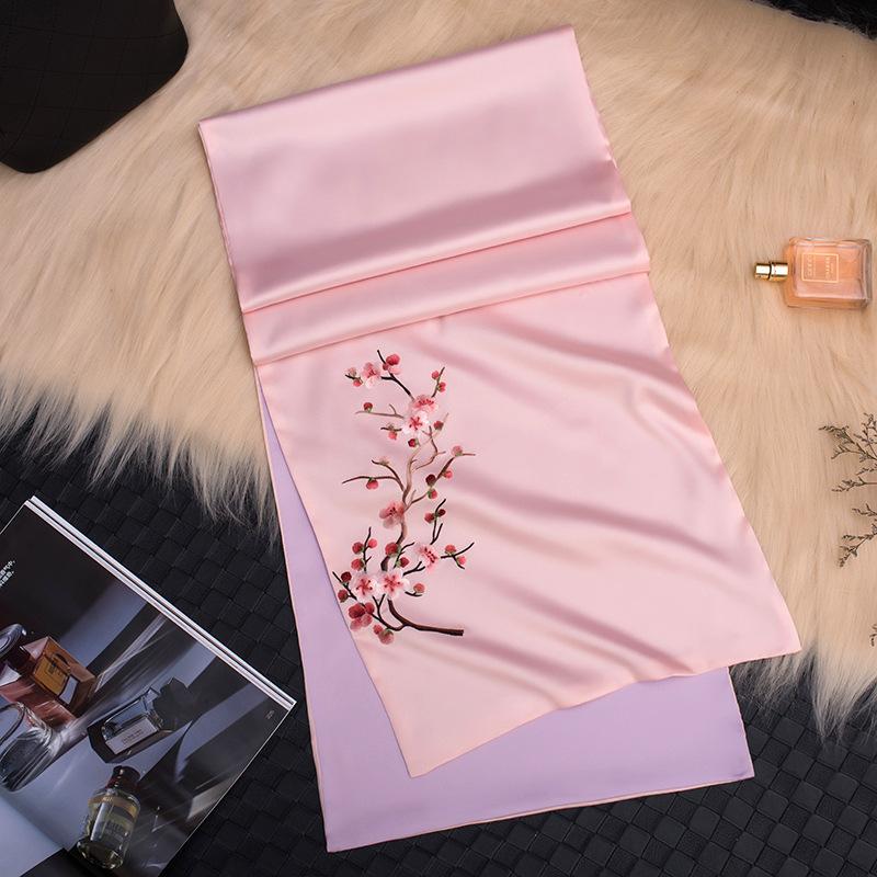 Manufacturer Embroidery Scarf Double Long Silk Scarf Silk Women s Embroidery Suzhou Silk Suzhou Embroidery Silk Unisex 35-170