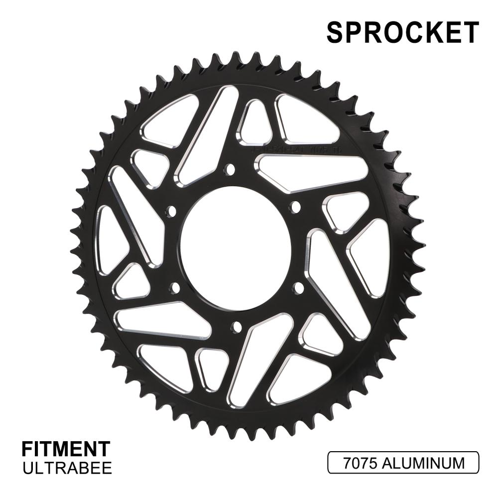 Motorcycle 54T 7075 Aviation Aluminum Alloy Chain Sprocket CNC For Surron Ultra Bee Electric Bike Motorcycles Accessories