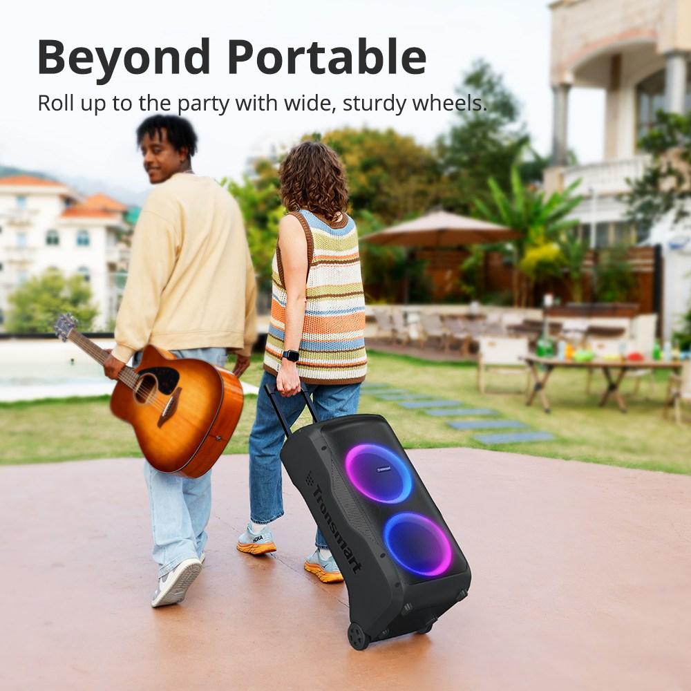Tronsmart Halo 300 Portable Party Speaker 240W Power 20H Playtime Mic Guitar Input IPX4 Splashproof Custom Lights