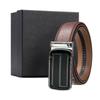 Genuine Leather Brown Two-layer Cowhide Automatic Buckle Belt, Genuine Cowhide Belt