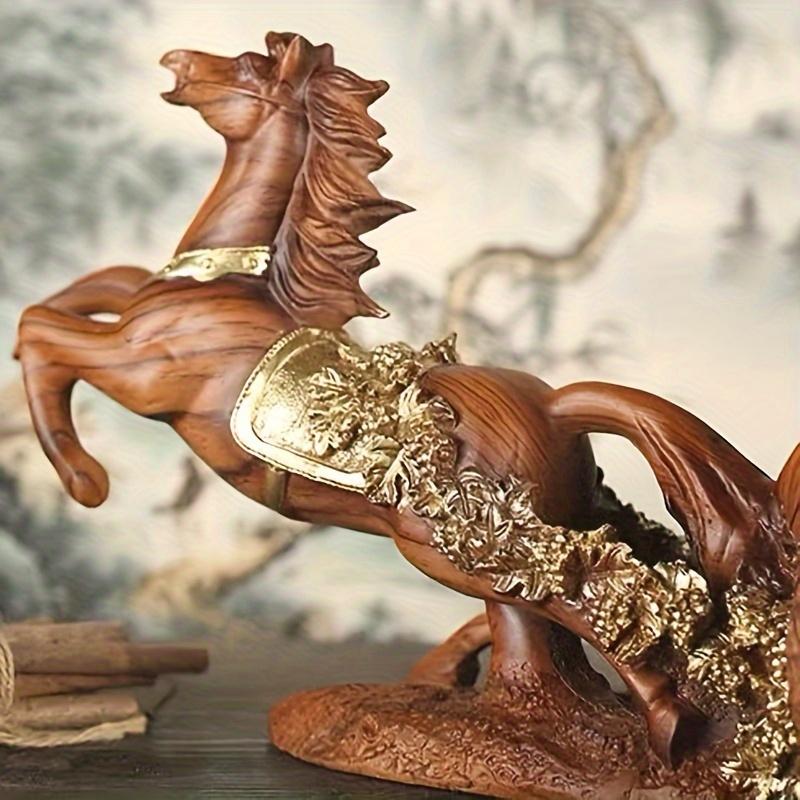 Decantador de Vino de Lujo con Forma de Caballo Elegante Diseño de Uva de Resina para Bar en Casa, Sala de Estar y Decoración para el Hogar Nuevo