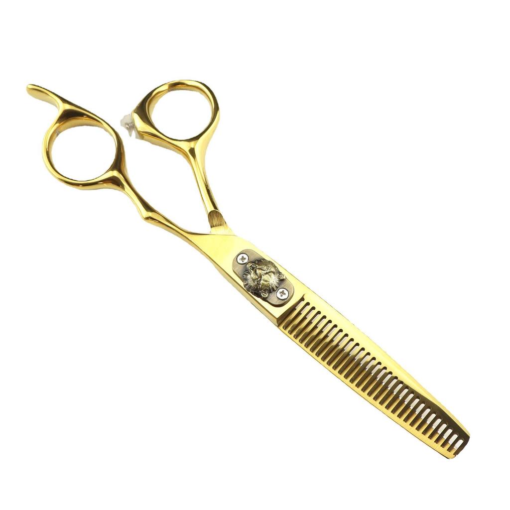 FCG-88 Golden Tiger Hairdressing Scissors Set: Straight, Serrated & Thinning Shears for Salon