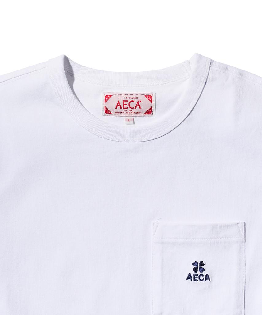 AECA (Woman) Everyday Aeca Clover Pocket Tee-White