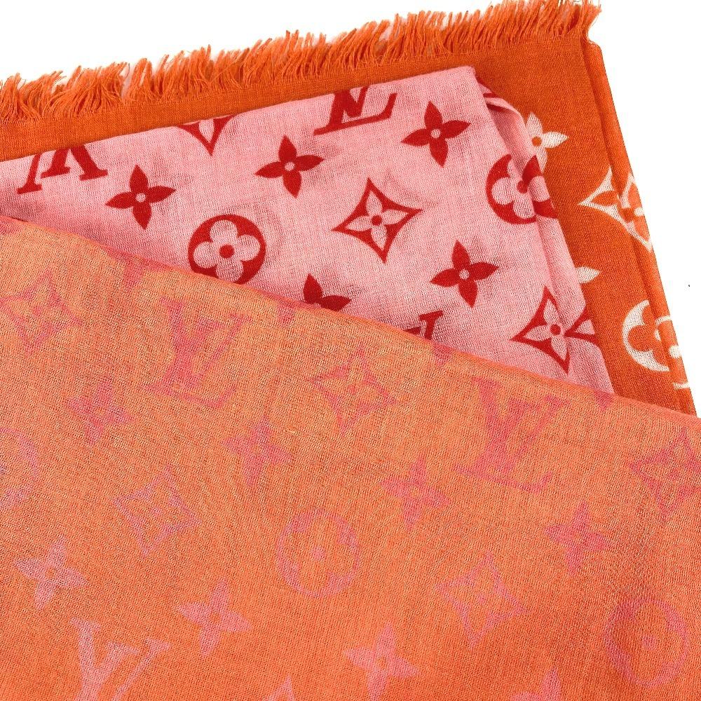 Louis Vuitton M70508 Stole Etor Monogram Sunrise Fringe Scarf, Gradient Shawl