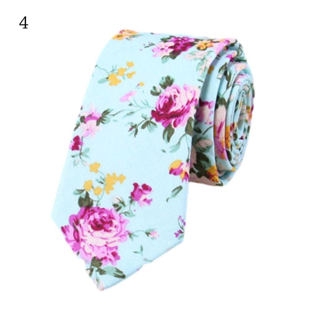6 cm Květinová kravata Roztomilá kravata Módní bavlněná kravata Pánská Dámská