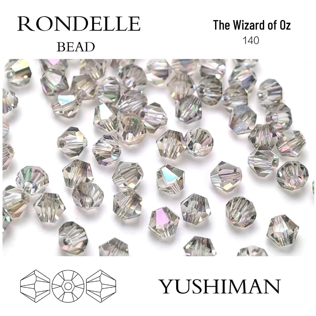4mm Rhombus Beads - 200 Czech Quality Double Crimp Top Beads for DIY, Shuttle Weaving, and Embroidery