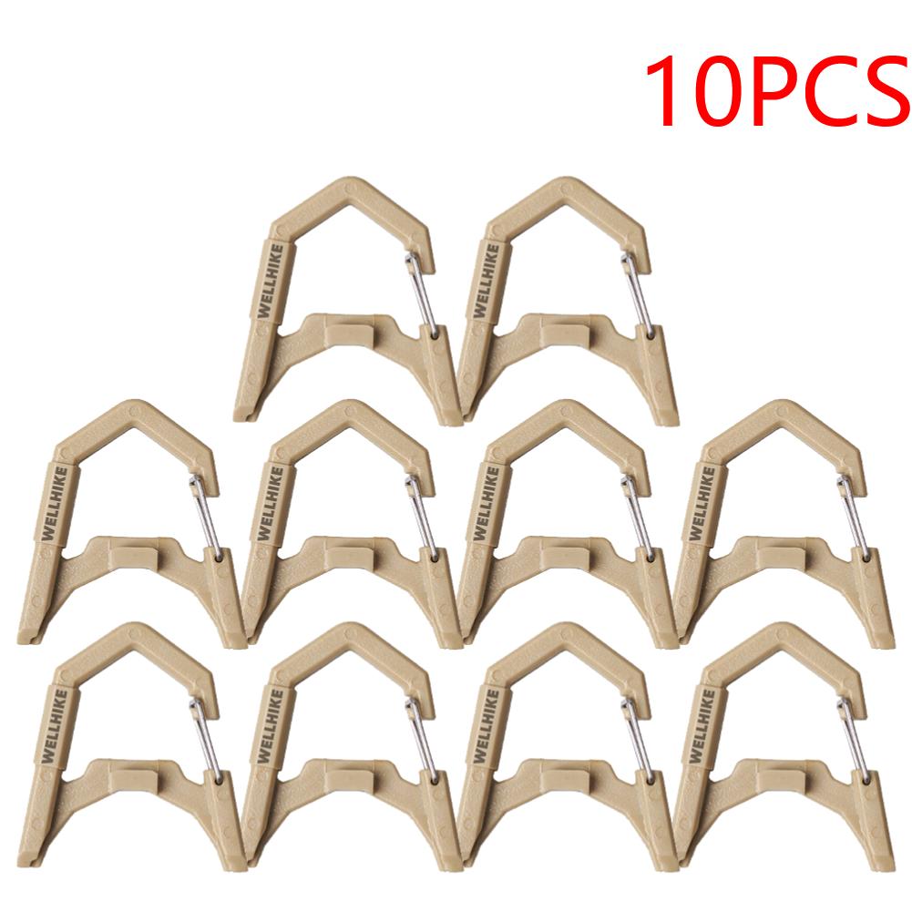 3-10PCS Camping Light Hook Camping Lantern Hanging Buckle GZ Lantern Spring Buckle for Outdoor Camping Fishing