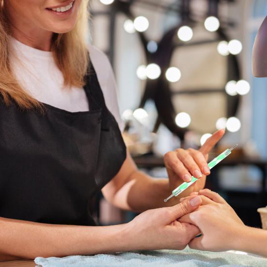 23-teiliges Maniküre-Stift-Set Nagelständer Pinzetten Doppelseitiges Nagelspitzenwerkzeug Nagelpinsel-Set für Nailart Professionelle Nageldesign-Werkzeuge