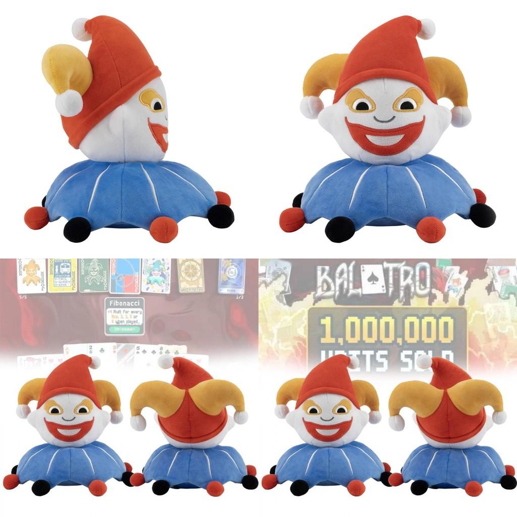 Adorable Balatro Jimbo Plush Soft Blue Clown Game Character Doll For Collectors