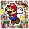 50pcs Super Mario Waterproof Adhesive Sticker For Skateboard/luggage/trolley/fridge Decor