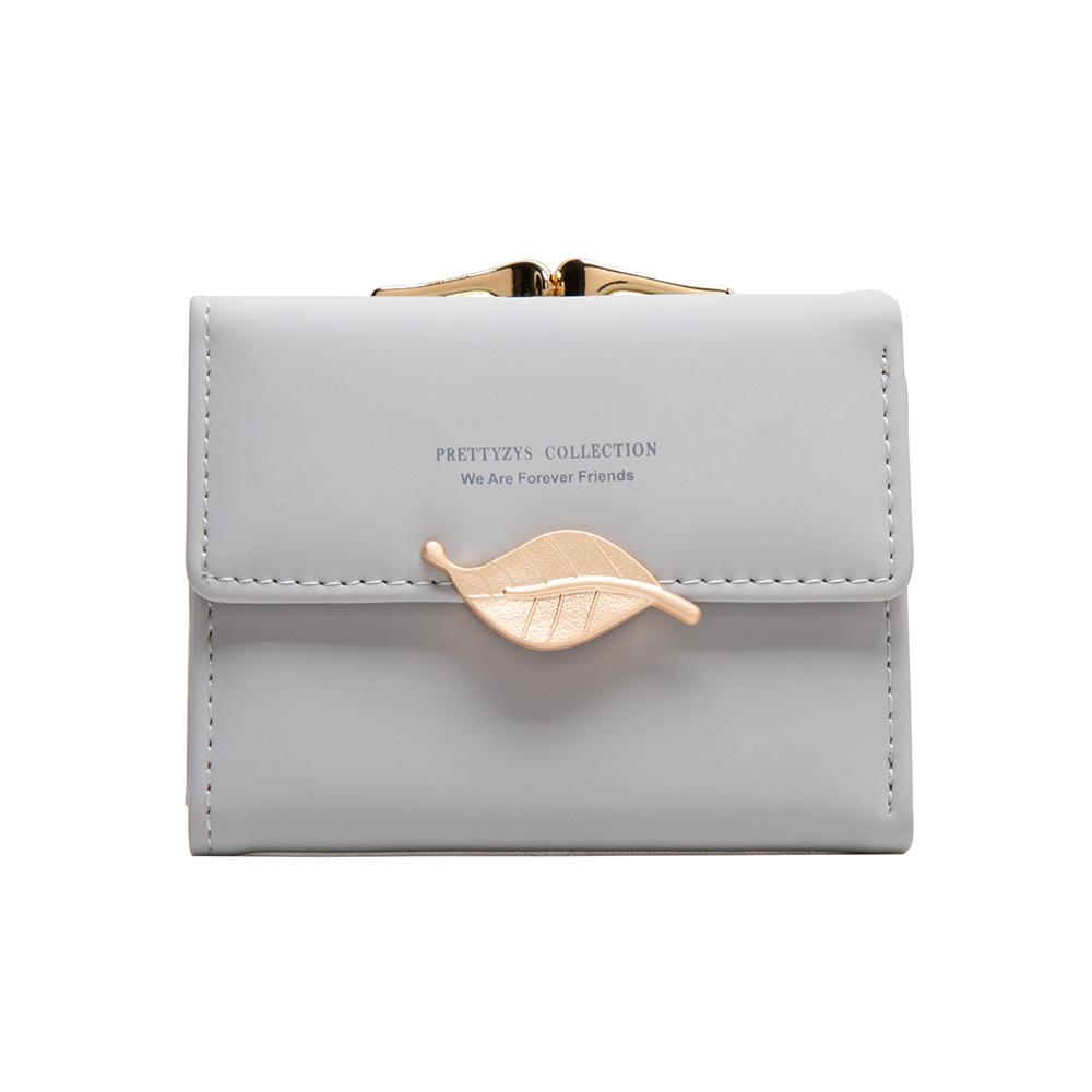 Wallet Women's Short PU Short Small Wallet with Large Capacity and Niche Women's Coin Purse