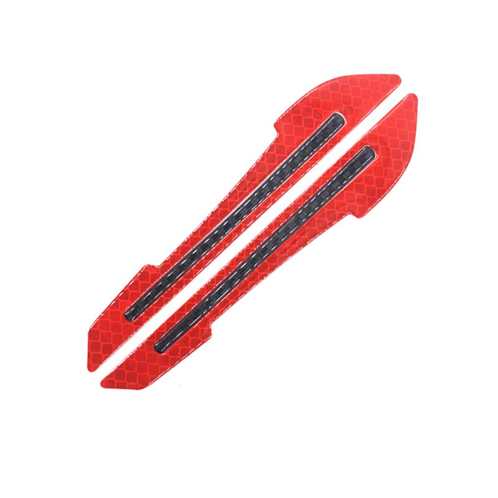 2Pcs Reflective Car Stickers Rearview Mirror Protection Stickers Collision Protection Strips Universal Auto Exterior Accessories
