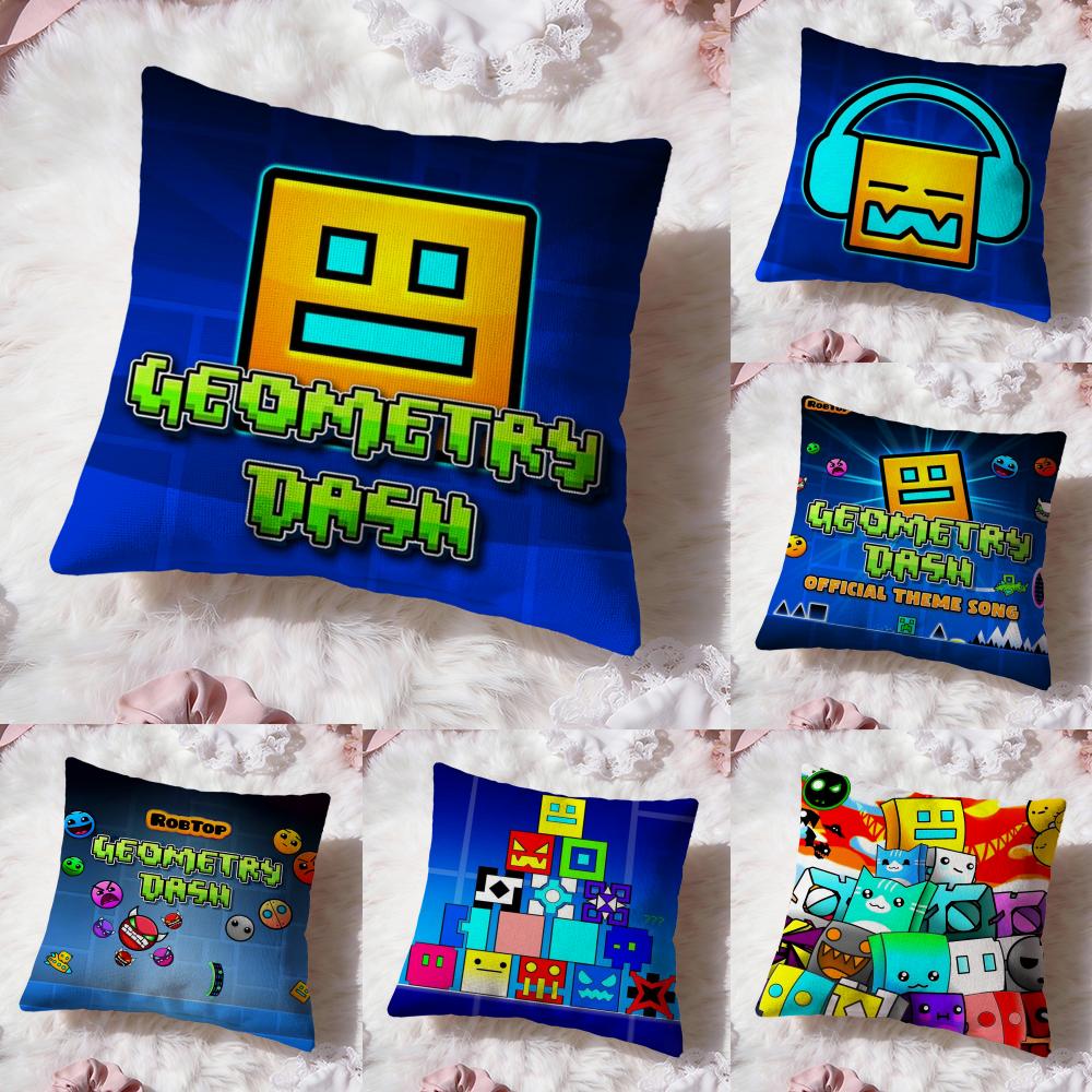 G-Geometry DashS Video Cushion Cover Premium Comfort Reversible Pillow Cove -Two In One Design for Any Room & Car Interior