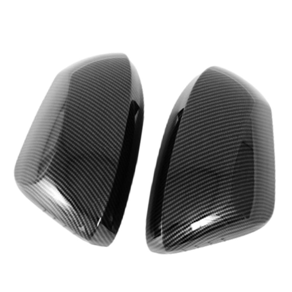 Left Right Side Door Wing Mirror Cover Rearview Mirror Caps Case Trim for Toyota Yaris Ativ/Vios -2024 ABS Carbon Fiber Carbon Fiber Look