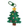 Festives Plush Decorations Chirstmas Tree Shape Hanging Weaving Pendants for Christmas Tree Keychain Backpack