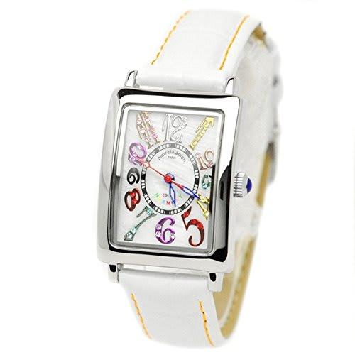 

Pierre Talamon Women s Cubic Zirconia White Crocodile Leather Silver Watch PT-9500L-1