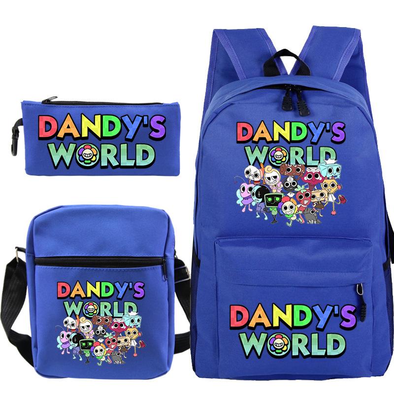 Dandy's World Print Fashion Children's Shoulder Bag Pencil Bag Youth Leisure School Bag Three-piece Set