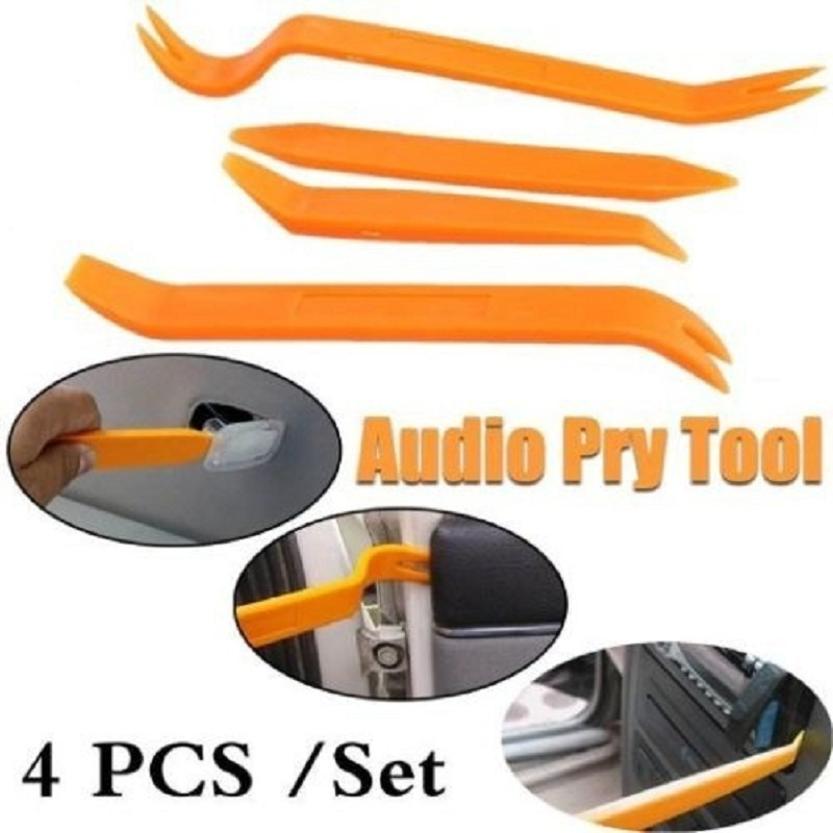4Pcs Portable Auto Car Radio Panel Door Clip Panel Trim Dash Audio Removal Installer Pry Kit Repair