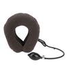 Household Inflatable Cervical Traction Device Pain Relief Neck Stretcher Support Brace Gray