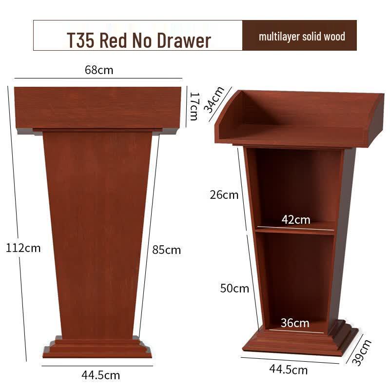 Jundingying T-35A Red Solid Wood Podium