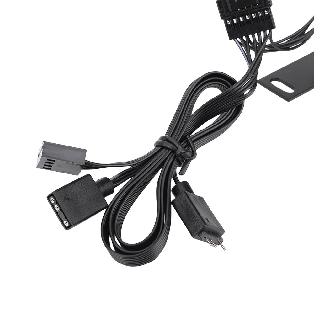 RAM Memory Cooler ARGB Syn Low Noise Cooling Fan with Dual 60mm Fan PWM 1000-3000RPM for DDR/DDR2/DDR3/DDR4/DDR5