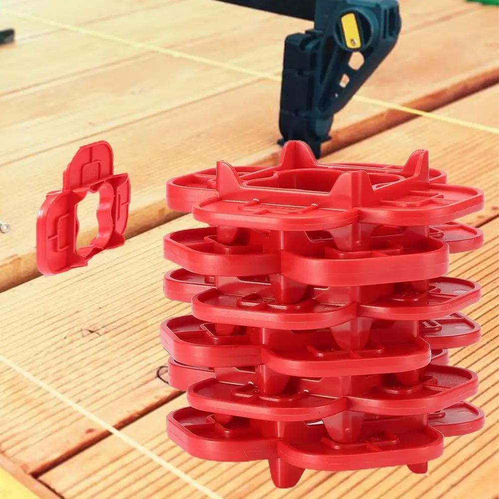 1/4/6Pcs Thickened 4-in-1 Multi-Size Deck Spacer Tool Plastic Reusable Floor Seam Width Tool Multi-function Deck Spacers