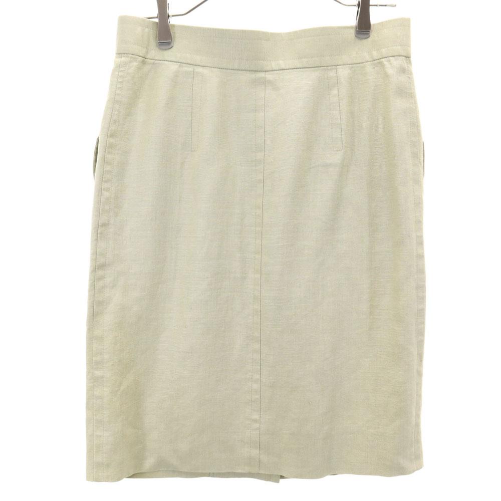 Yves Saint Laurent 90s Old Midi Length Tight Skirt M Gurege Women Used