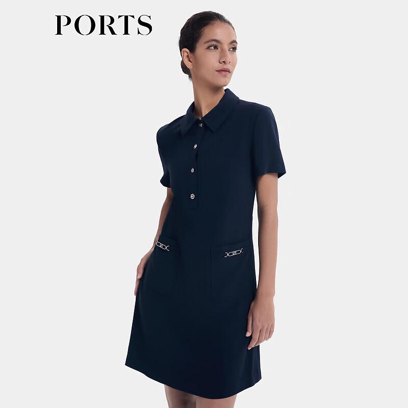 PORTS Women's Summer Commuter Shirt Collar Dress