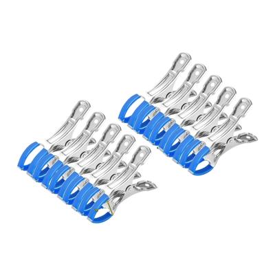 10Pcs Stainless Steel Hanger Spring Clamps Windproof Pool Cover Clip with Plastic Handles Quick To Installation