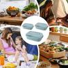 Food Grade Plastic Storage Containers 3 Pack Rectangular with Vents Microwave Safe Bowls for Fridge Salad
