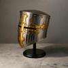 18-Gauge Steel Crusader Knight Helmet  Templar Medieval Cosplay Armor