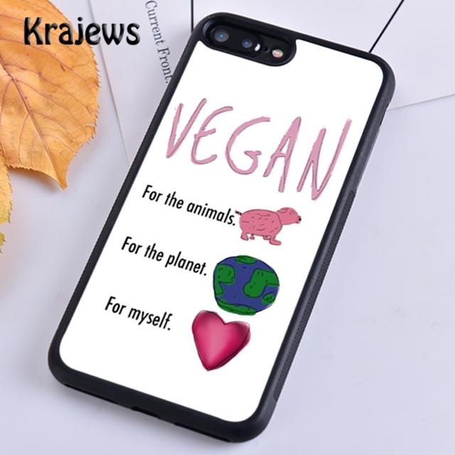 Krajews Vegan Vegetables Veggies Soft Phone Case Cover For IPhone 18 17 Air 16 15 14 plus 11 12 13 pro max coque Fundas
