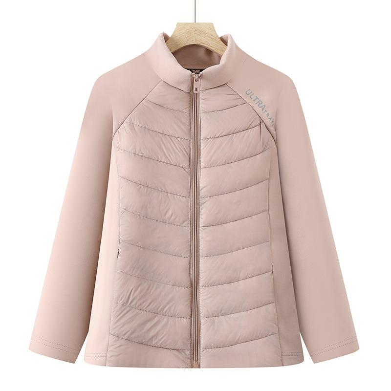 Women's clothing autumn and winter new warm splicing yoga jacket slim outdoor running sports cotton clothes