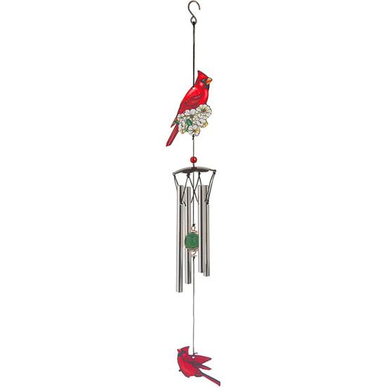 Bird Wind Chimes Outside for Bird Hanging Stained Glass Windchime