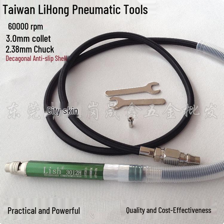 Lish Pneumatic Wind-Driven Grinder Pen Set 3012H - Industrial-Grade Engraving Tool