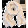 Soft Fuzzy Winter Scarf Women - Sweet Korean Style White Knitted Neck Warmer Warm Thick Wrap Students