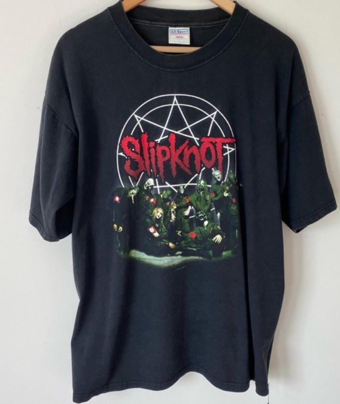 Винтажная футболка Slipknot с графическим принтом, 2001 год S