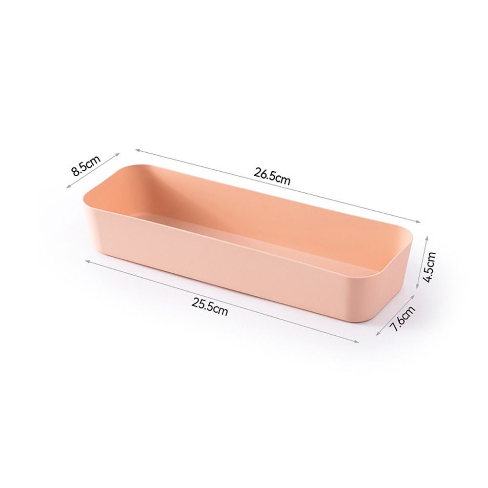 

Plastic Desktop Storage Box Stackable Large Capacity Cosmetic Jewelry Case Solid Color Drawer Divider Storage Box Home Office