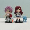4Pcs Anime FAIRY TAIL Figure Etherious Lucy Heartfilia Model Toys Erza Scarlet Gray Fullbuster Set Desktop Decorations
