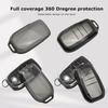 2-Pack For Toyota Key Fob Cover With Keychain Key Case Fits -2025 Grand Highlander Camry RAV4 Prime Land Cruiser Corolla Cross Tundra Tacoma Sequoia